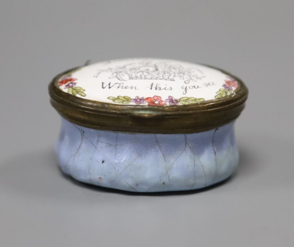 An early 19th century South Staffordshire enamel box